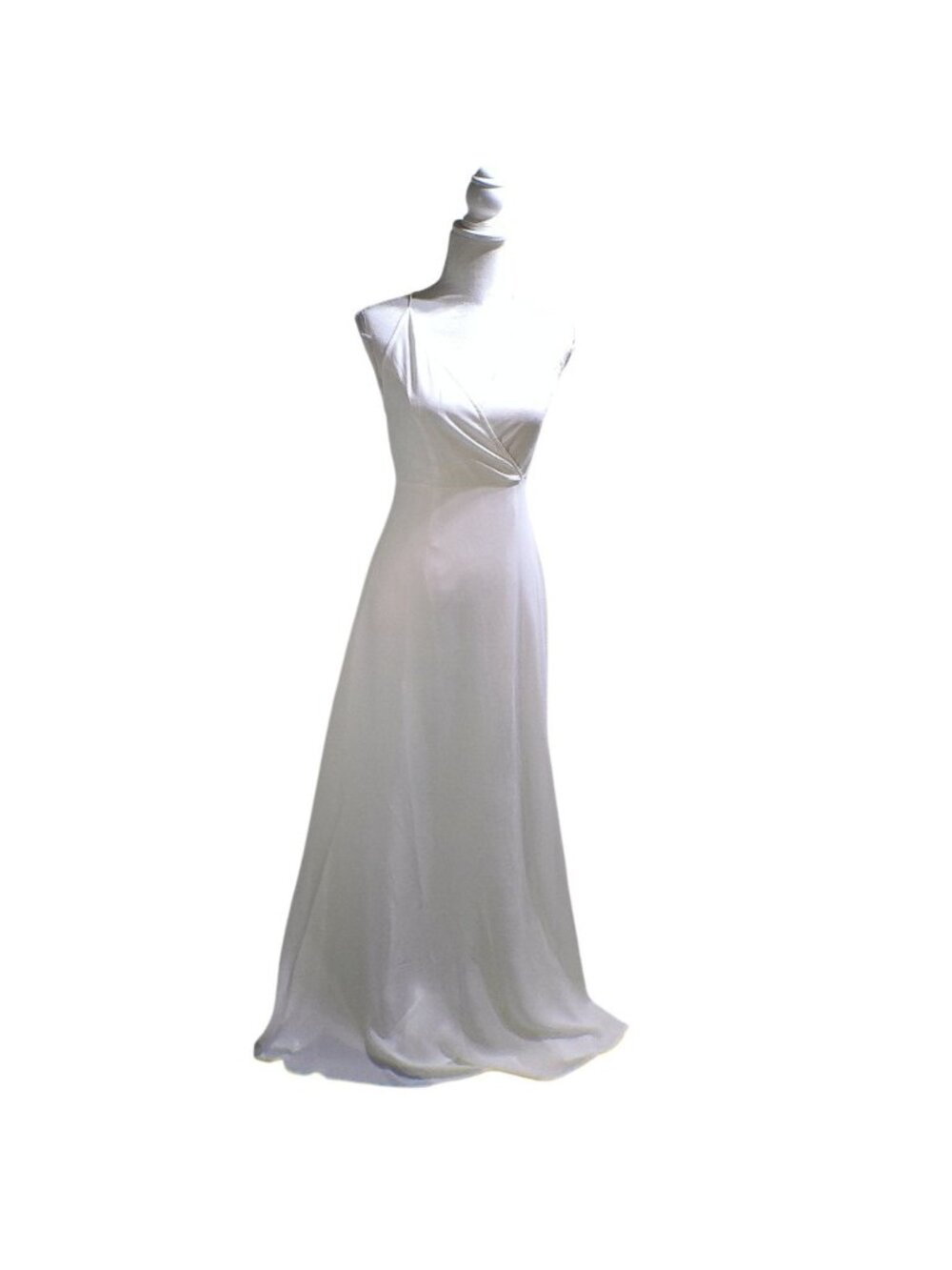ASOS Dress Gown Formal Wedding Size 4 White Strappy